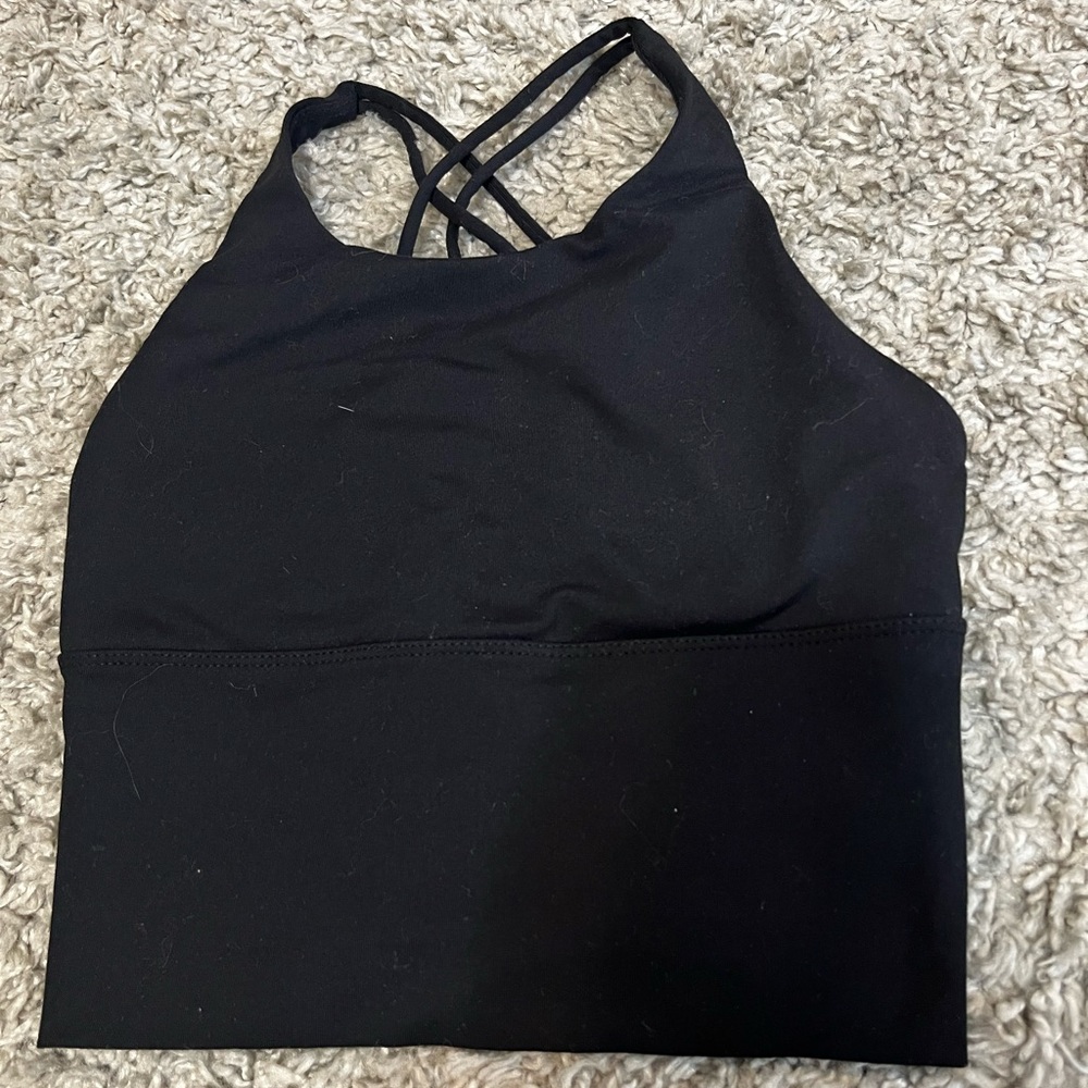 🍋lululemon🍋 longline black energy bra - Picture 1 of 3